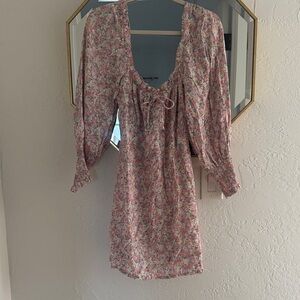 Faithfull the Brand Long Sleeve Floral Dress